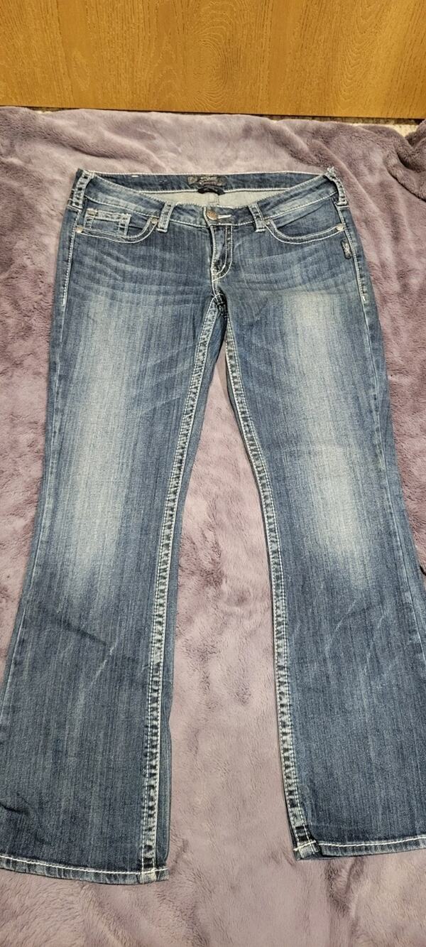 Silver Jeans Aiko Bootcut Women's 33x33 Blue Denim Western Cowboy